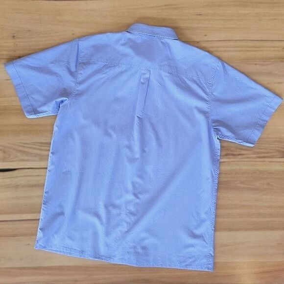 Light blue Aussie boys secondary school uniform short sleeve button-down - Picture 2 of 8